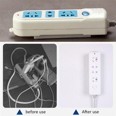 Ninguna pasta en el cable automático de la fijación del enchufe de la pasta del dispositivo de la fijación del enchufe de la pared organiza el cable