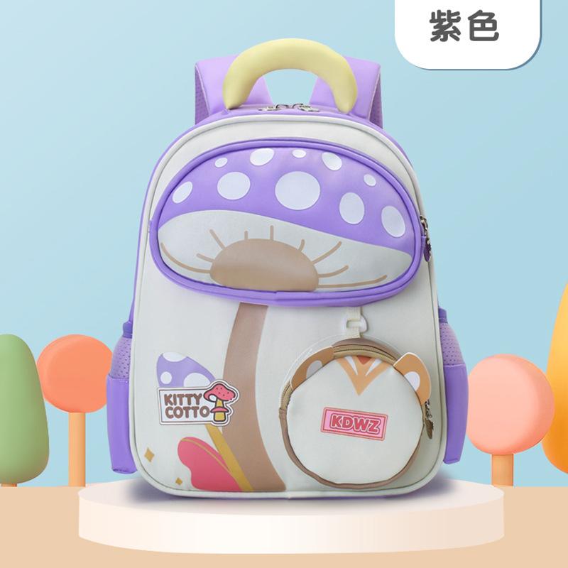 Kindergarten schoolbag for girls, middle school and large class boys, lightweight burden reduction and spine protection for children, cartoon cute
