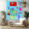 Numberblocks Wall Decor Tapestry Art For Pet Memorial Birthdaywedding Party Backdrop Family Gift