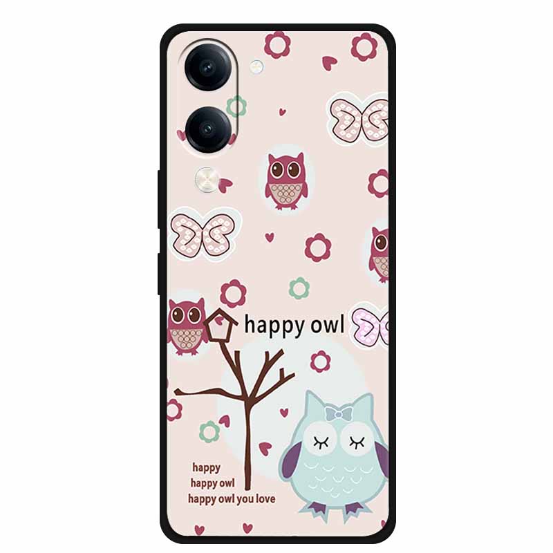 Flower Relief Cover For Vivo Y04 V2430 Y37C Y29S V2446 Funda 3D Embossed Soft Silicone TPU Phone Case Y29T Y19sGT V2459 Bumper