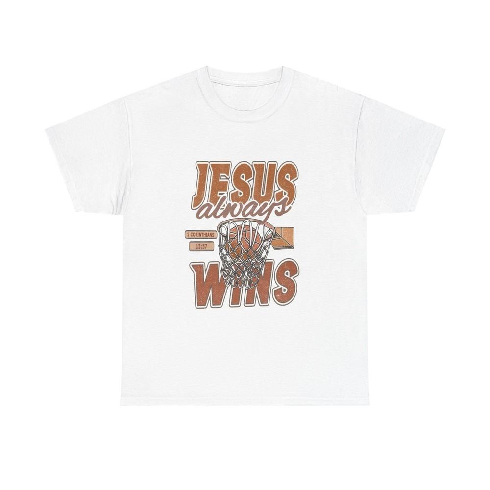 

Jesus Always Wins Graphic T Shirt Unisex Heavy Cotton Tee Unisex T-Shirt XXXXL