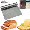 1 Pc Stainless Steel Pizza Dough Scraper Cutter Household Baking Pastry Spatulas Fondant Bakeware Tool
