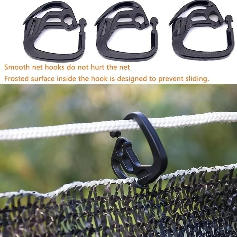 Durable Black Plastic Sunshade Cloth Clips 50pcs Durable Black Plastic Easy-to-Use Lock Greenhouse Shade Agriculture