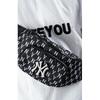 MLB Monogram Polyester Combo Bag One Shoulder Crossbody Fanny Pack Regular Unisex Black (Unisex) Fanny Packs 3AHSM012N 50BKS