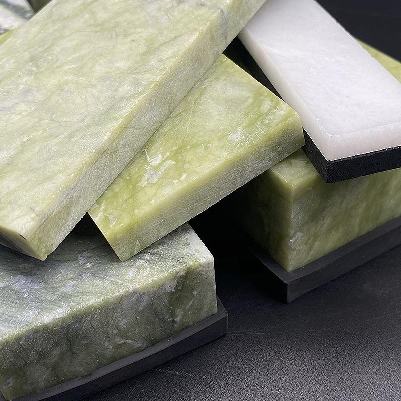 10000 Grit Přírodní zelený achátový ostřící kámen Vodní kámen Jemné broušení Leštění Holicí břitva Kuchyňský nůž Ostřič Honovací nástroj
