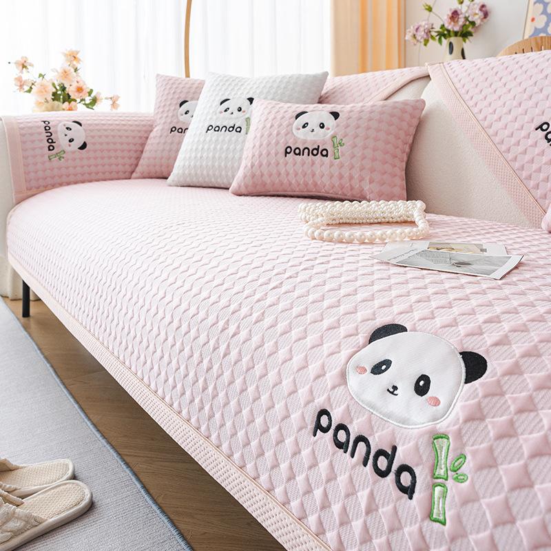 Ice Silk Sofa Cover Summer Universal Non-slip Sofa Mat Cool Feeling Mat Cushion Sofa Towel Couch Slipcovers for Living Room Home
