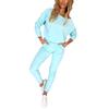 2024 Jesień Europejski i Amerykański Damski Nowy Zestaw Top z Długim Rękawem i Spodnie z Nadrukiem