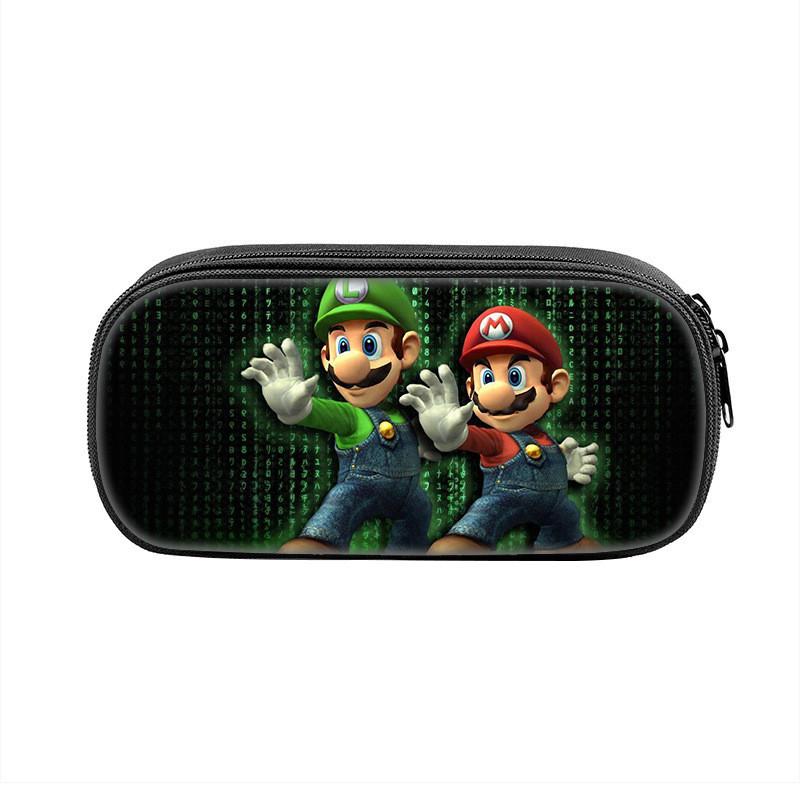 Super Mario Bros Pencil Case With Nylon Material For Students And Kids