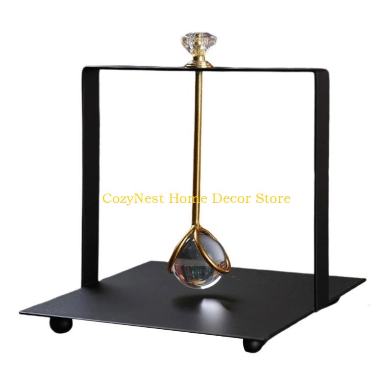 92MF Crystal Tissue Holder French Square Round Design Multipurpose Home Decors