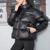 SAUCONY Solid Color Stand Collar Down Jacket Women Jackets Black SC1220006B-BK01