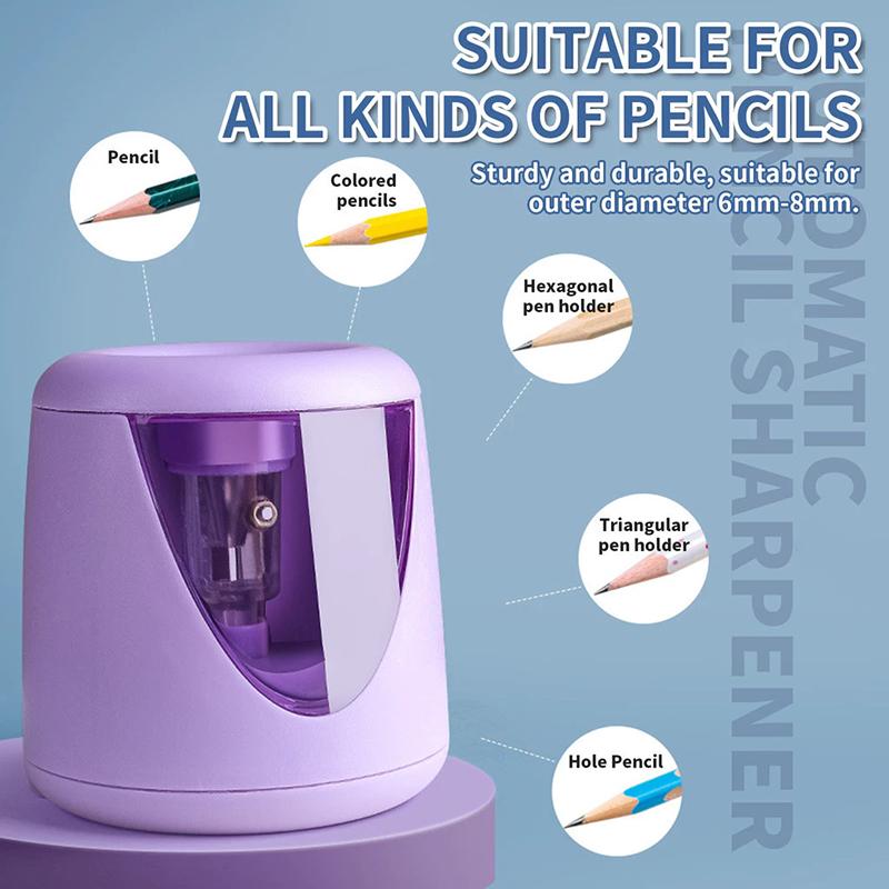 1Pcs Cartoon Pencil Sharpener Hand-cranked Mechanical Tool Automatically Enters Lead Anti Sticking Lead Office Gift Student