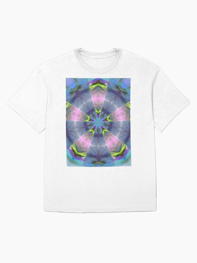 Pentangle Pastel Shades Multicolored Kaleidoscope Pentangle Pattern 8 Oversized T-Shirt