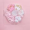 1 Box 3D Blumen Schleife Nagelkunst Dekorationen Set Rosa/Weiß Acryl Floral/Perlen Nagel Charm mit Wachsstift/Pinzette 4/6mm Nagelteil