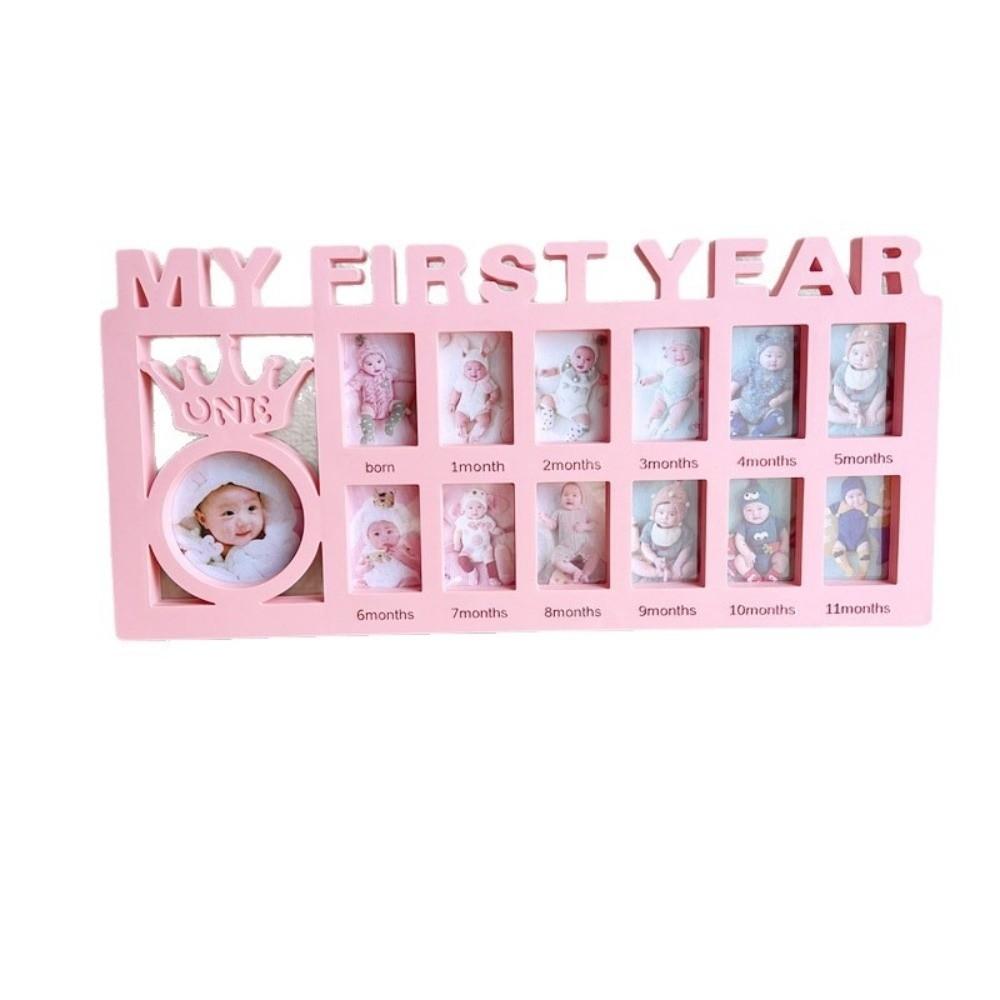 First Year Monthly Growth Picture Frame Rectangle Commemorative Album Photo Frame Memory Gift