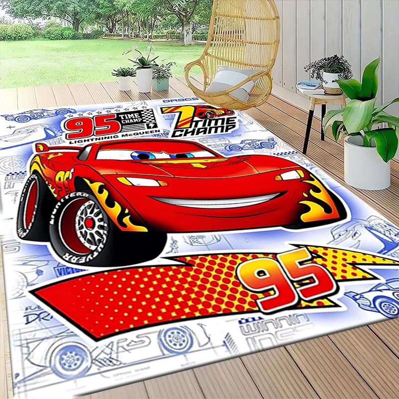 Mcqueen'S Spirit Carpet Rug Soft Washable Antislip Home Living Room Sofa Mats Personalized Christmas Rug