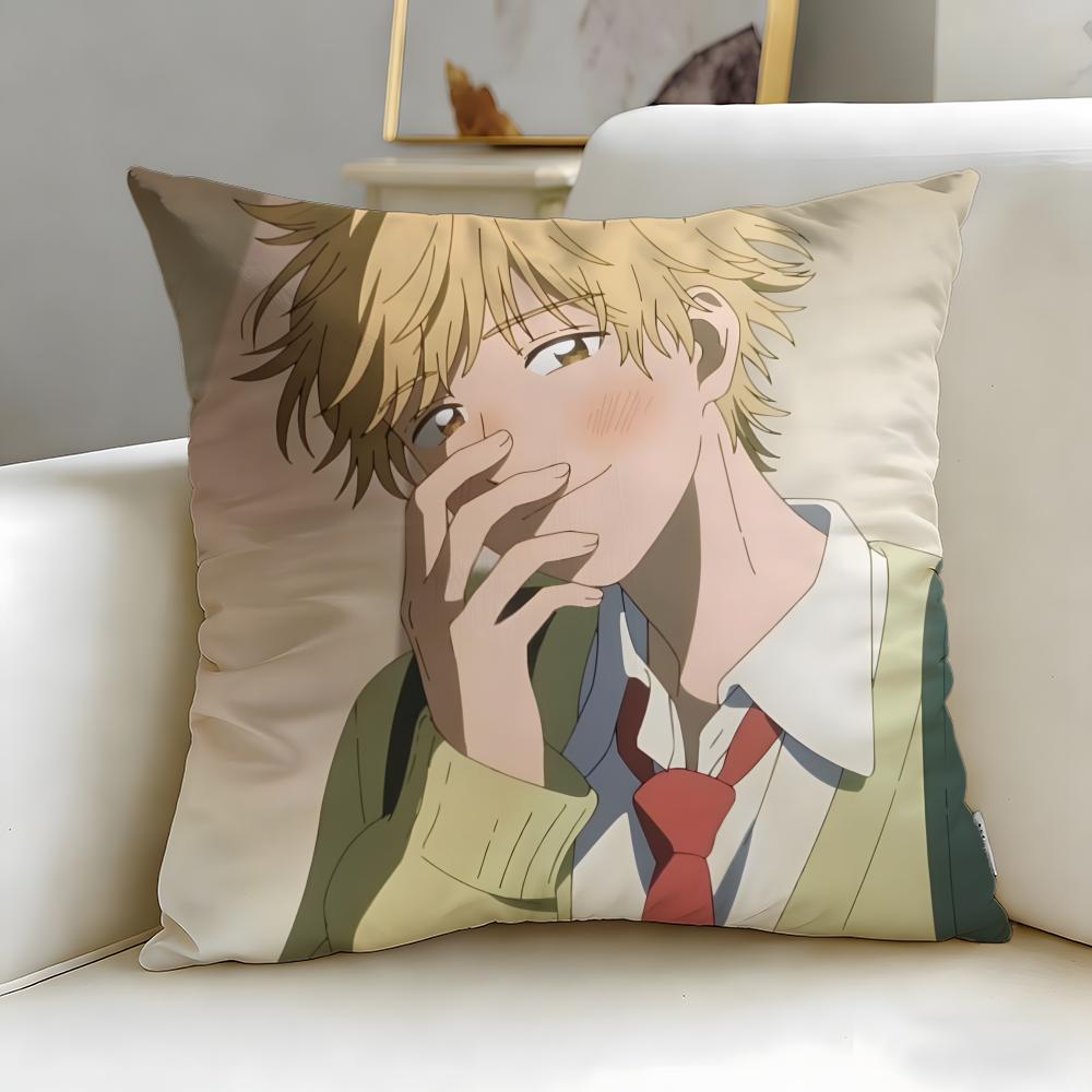 popular anime Skip and Loafer Cushion Cover Soft & Easy-Wash Pillow Case – Versatile for Couch, Bed, Travel and Office