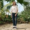 CHALLENGER Women'S Single-Pleat Semi-Baggy Cargo Pants Black