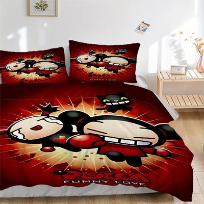 3-teiliges Pucca Bettwäsche-Set: Ideal für Schlafzimmer oder Gästezimmer. Weich und bequem, ohne Kern yy251031058
