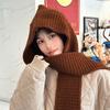 Warm Winter Balaclava Caps Thicken Hooded Caps High Quality Neck Face Scarf Bib  Women