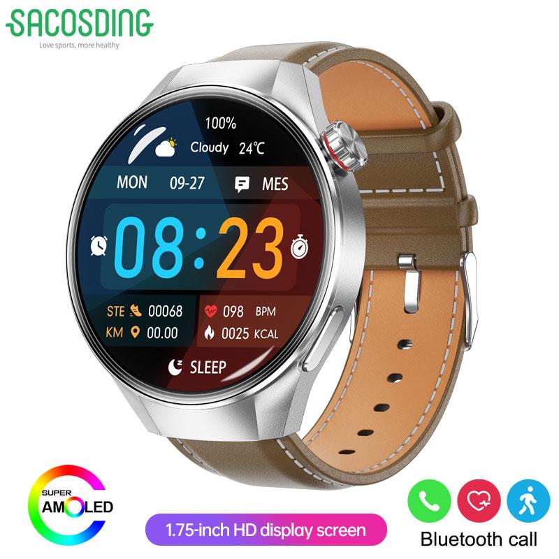 2025 New Watch 5 Plus GPS Tracking Smart Watch Men Women 466*466 AMOLED Screen Heart Rate Bluetooth Call IP67 Waterproof Smartwatch