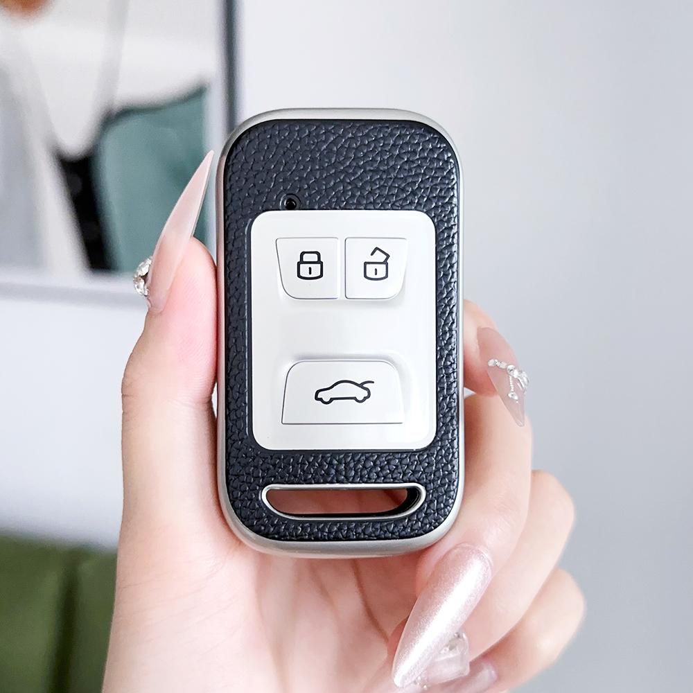 

Автоаксессуары для Chery Tiggo 3 5X 4 8 Glx 7 2019 2020 Кожаный чехол-держатель для автомобильного ключа-пульта из ТПУ Защитная оболочка для бесключевого доступа