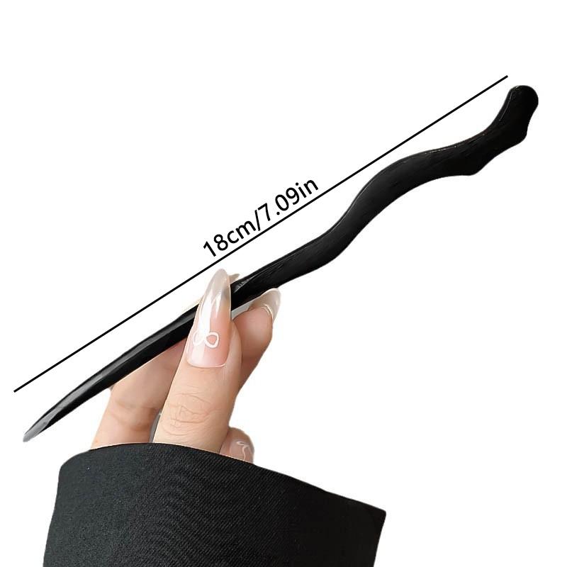 1pc Chinese Ancient Style Ink Painting Wooden Hairpins High-end Tassels Convenient Fast Hairpin Arrangement Hanfu Qipao Headwear