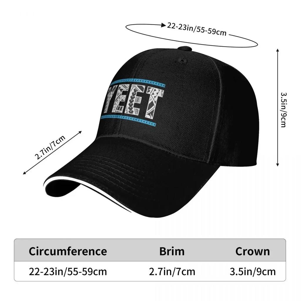 Black White Jey Uso Yeet Summer Baseball Caps Women Men Unisex Female Beach Sunscreen Hat Trucker Cap
