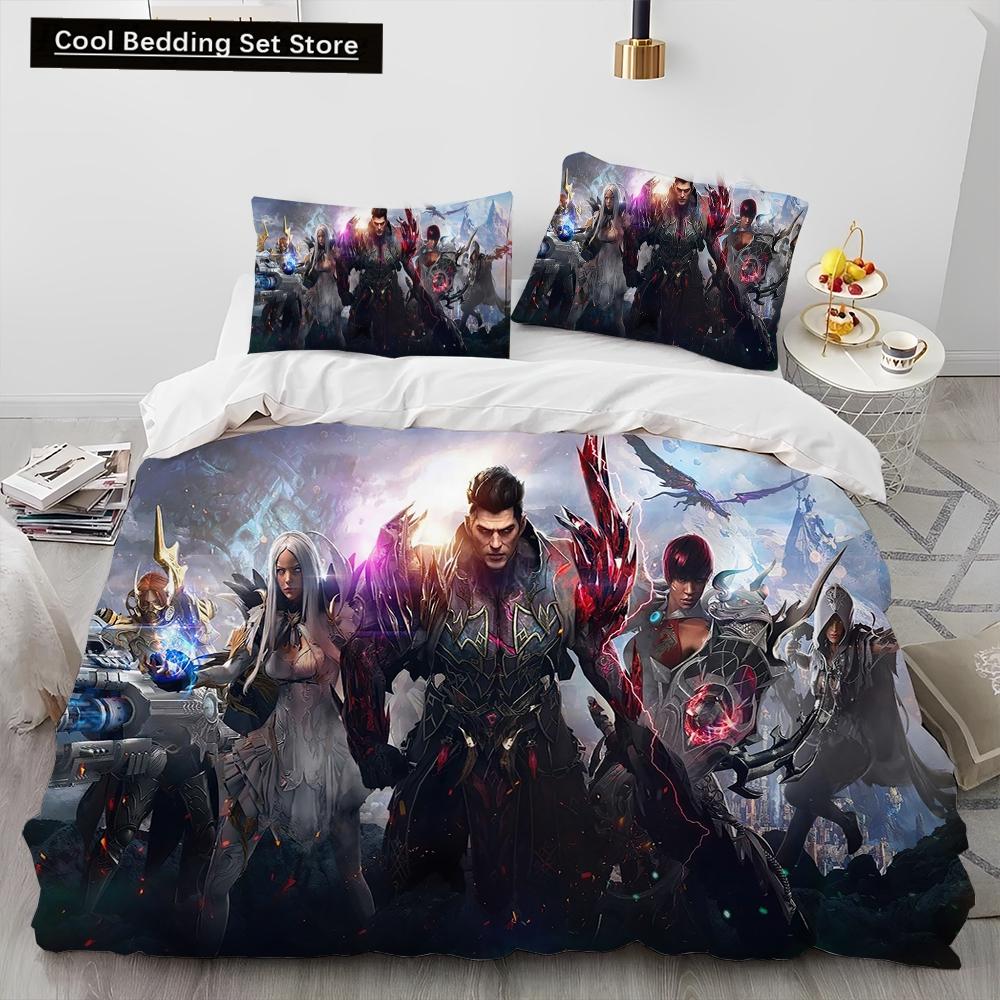 3D Lost ARK Game Gamer Cartoon Comforter Bedding Set,Duvet Cover Bed Set Quilt Cover Pillowcase,king Queen Size Bedding Set Kids