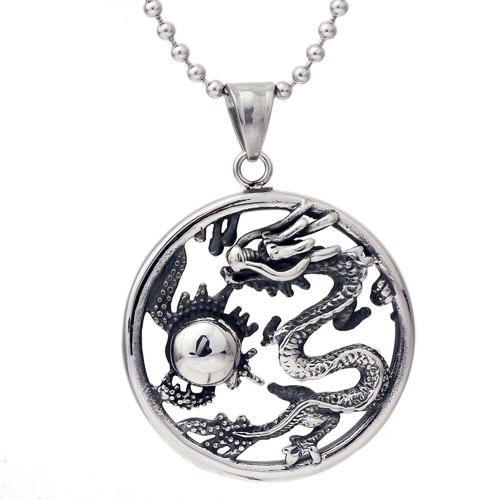 

Ожерелье Золотой Дракон Ретро Панк Хип-Хоп Pendant Only