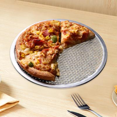Aluminum Alloy Pizza Baking Screen Tray Round Cookware for Restaurants