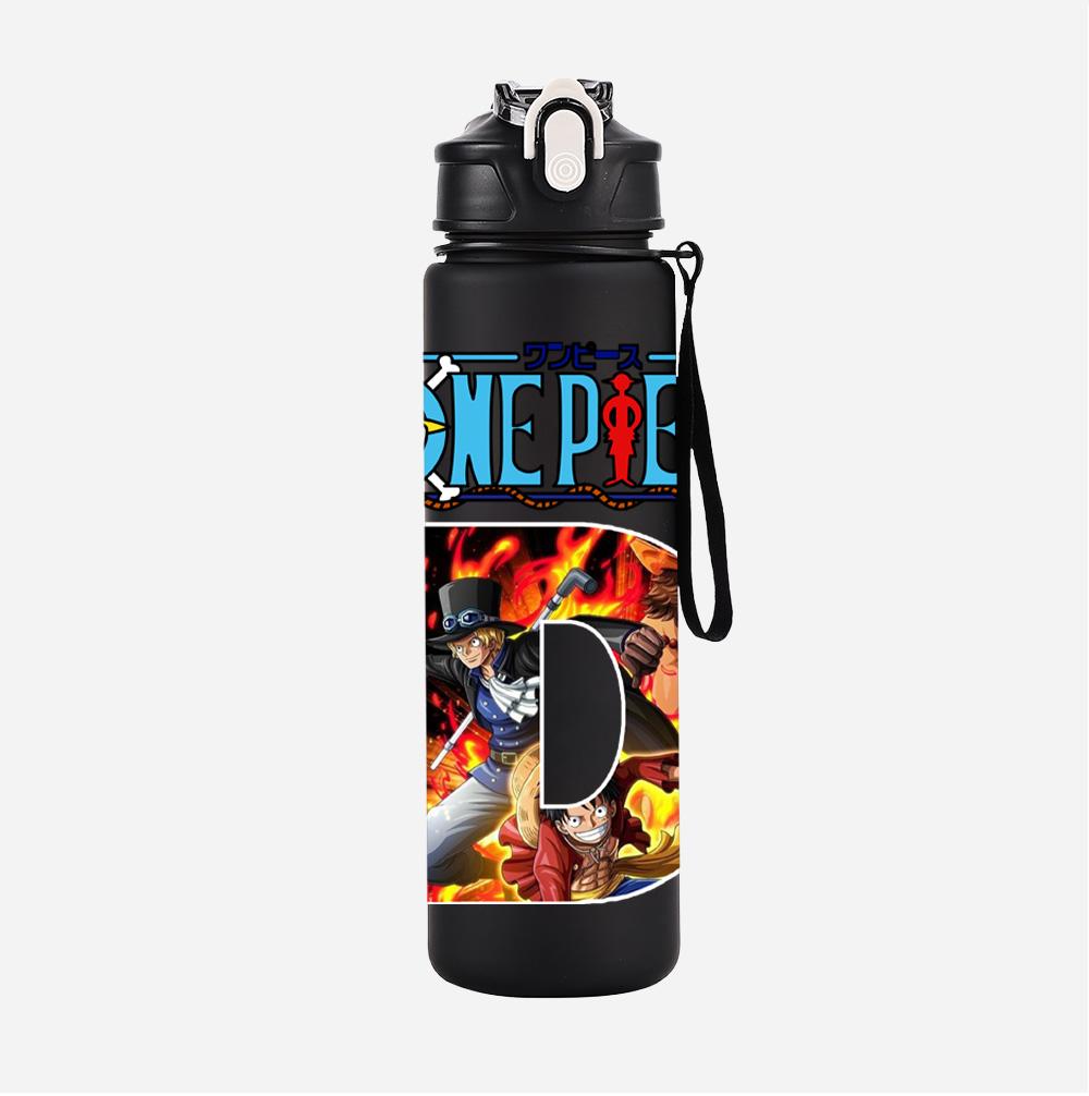 Anime A-Z English Letter Printed Large Capacity Water Cup Demon Hunters Outdoor Portable Drinking Bottle for Boy Girl Gift