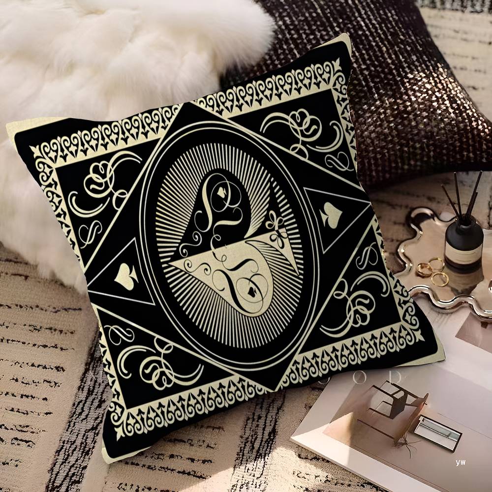

Ace Of Spade Fashion Cushion Cover Car Throw Pillow Case For Sofa Car Christmas Gift xcm xcm 30x30 cm