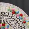 Artistic Hand Paint Folding Fan Traditional Design Wood Type Home Decoration Dance Hand Fan