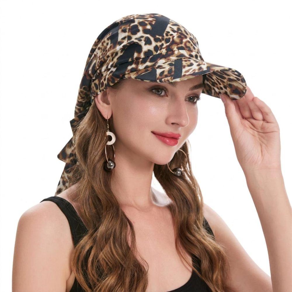 Atmungsaktive Sommer-Kopftuch-Hut Blumenmuster Turbanhut Mit Riemen Baseballkappe Tägliche Outfits