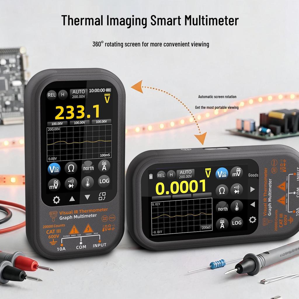 SH8 HD Infrared Thermal Multimeter for Floor Heating Leak Detection and Electrician Repairs