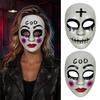 Klar sichtbare Maske für Halloween Gruselige Erwachsene, Horror Realistisches Cosplay Party Gealtertes Texturiertes Accessoire, Gruselige Ganzgesichts-Maskerade Kostüm,