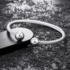 European and American Open-ended Titanium Steel Non-fading Bracelet for Men, Simple Diagonal Pattern Bangle for Women, Fashionable, Light Luxury,