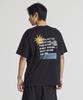 Nyuballanseu Nbneg31653 / Uni Sunny Rainy Water Lettering Short Sleeve T-Shirt (Black)