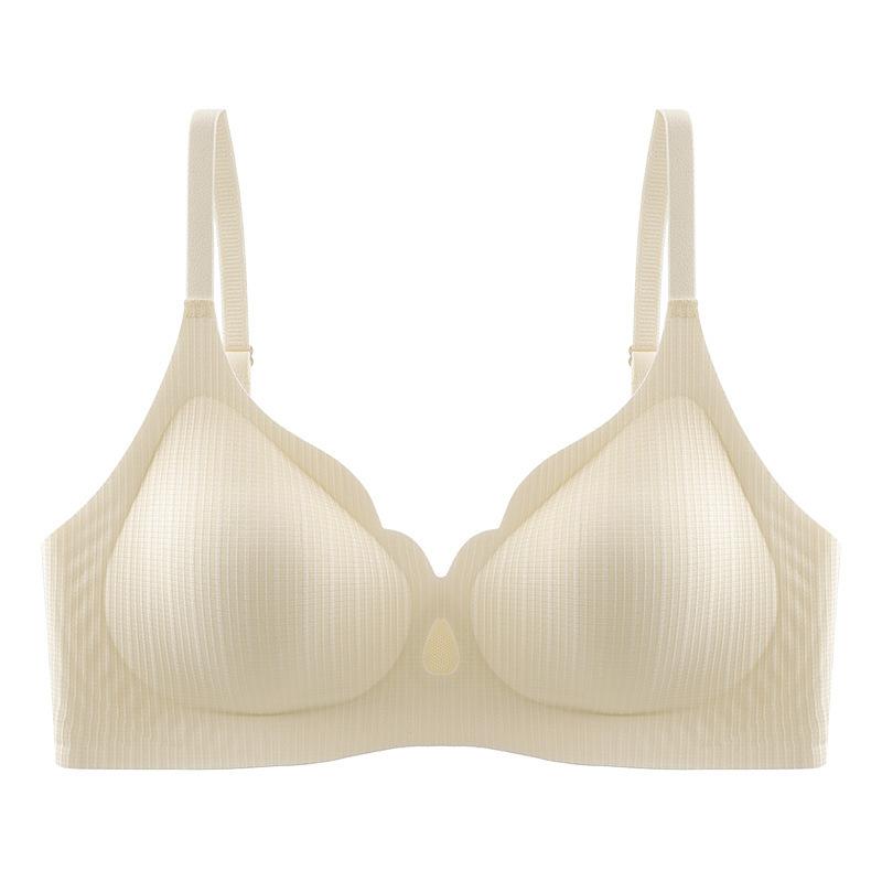 

[Hollow out] Anti-light side collects secondary breasts, gathers the upper support underwear, sexy little text S 32/70 шампанского