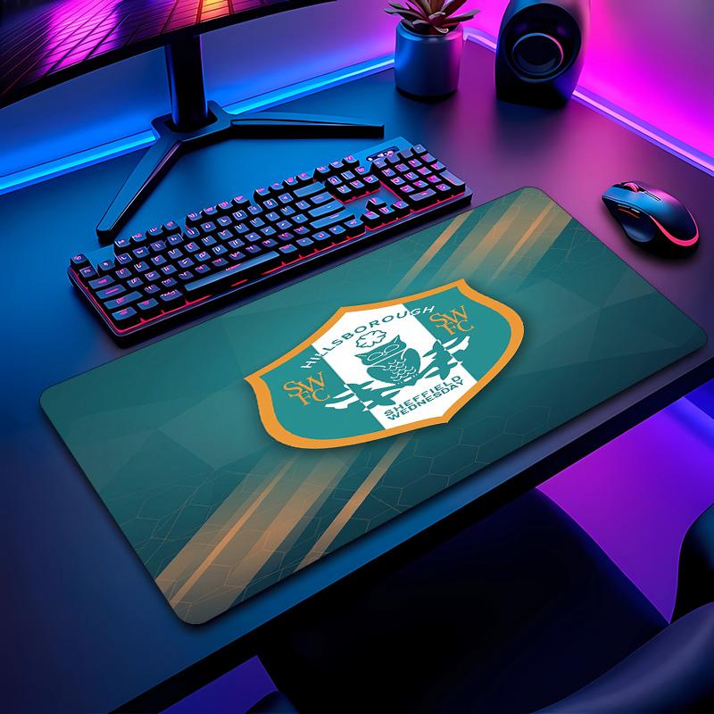 Sheffield Wednesday Football Pattern Mouse Pad Non?Slip Rubber Base Gaming Mousepad For Desk Office Home