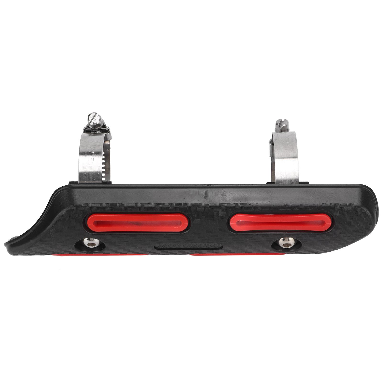 

Теплозащитный экран выхлопной трубы Изоляционный чехол для 4-тактных мотоциклов Квадроциклов Мотовездеходов Внедорожной техники Синий красный