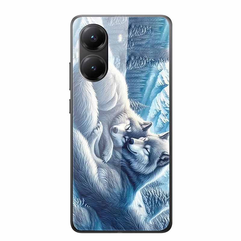Tempered Glass Case For Xiaomi Poco X7 Pro Case Hard Glass Back Cover Soft TPU Bumper For Redmi Turbo 4 Phone Case X7Pro Turbo4