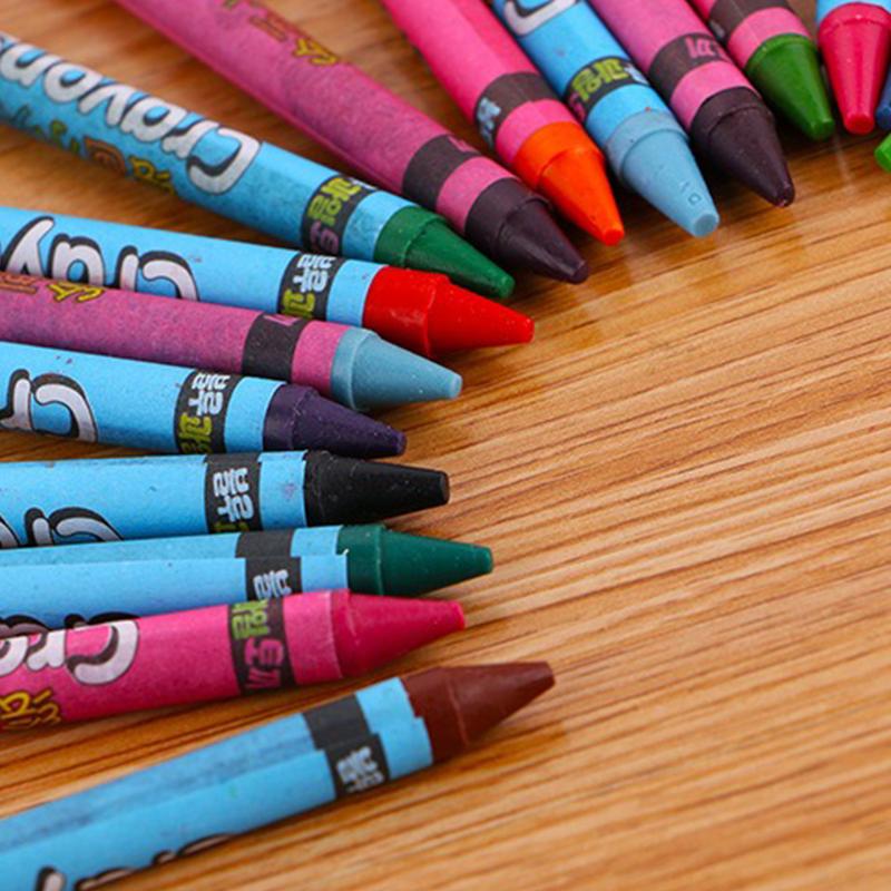 Drawing Supplies 6 In1 Ballpoint Pen 8-Color Boxed Crayon 12-Color Building Blocks Crayon Multifunction Graffiti Accessories ZYF
