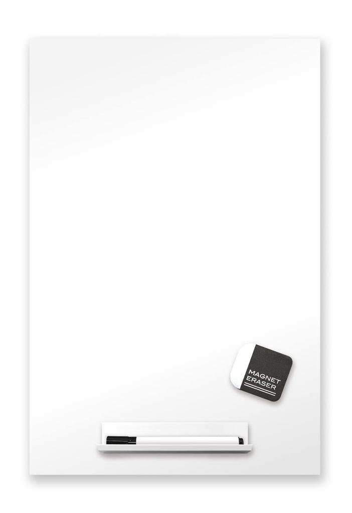 Asmix Asuka Antibacterial Whiteboard Sheet with Magnetic Sheet, AWM01 Medium, 300 x 450mm, White