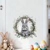 Easter Wall Stickers, Creative Gentleman Bunny Decor, Self-Adhesive Wall Art for Bedroom Living Room Holiday Background Decoration