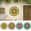 Metal Sun Flower Wall Art Decoration Sun Face Flower Metal Wall Sculpture Sun Face Flower Wall Decor Outdoor Decoration