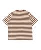 CARGOBROS FOR WOMAN Striped Short Sleeve T-Shirt (Camel)