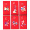 6PCS Vintage Luck Money Envelopes Chinese Style Money Pocket New Year Red Envelope  Chinese New Year