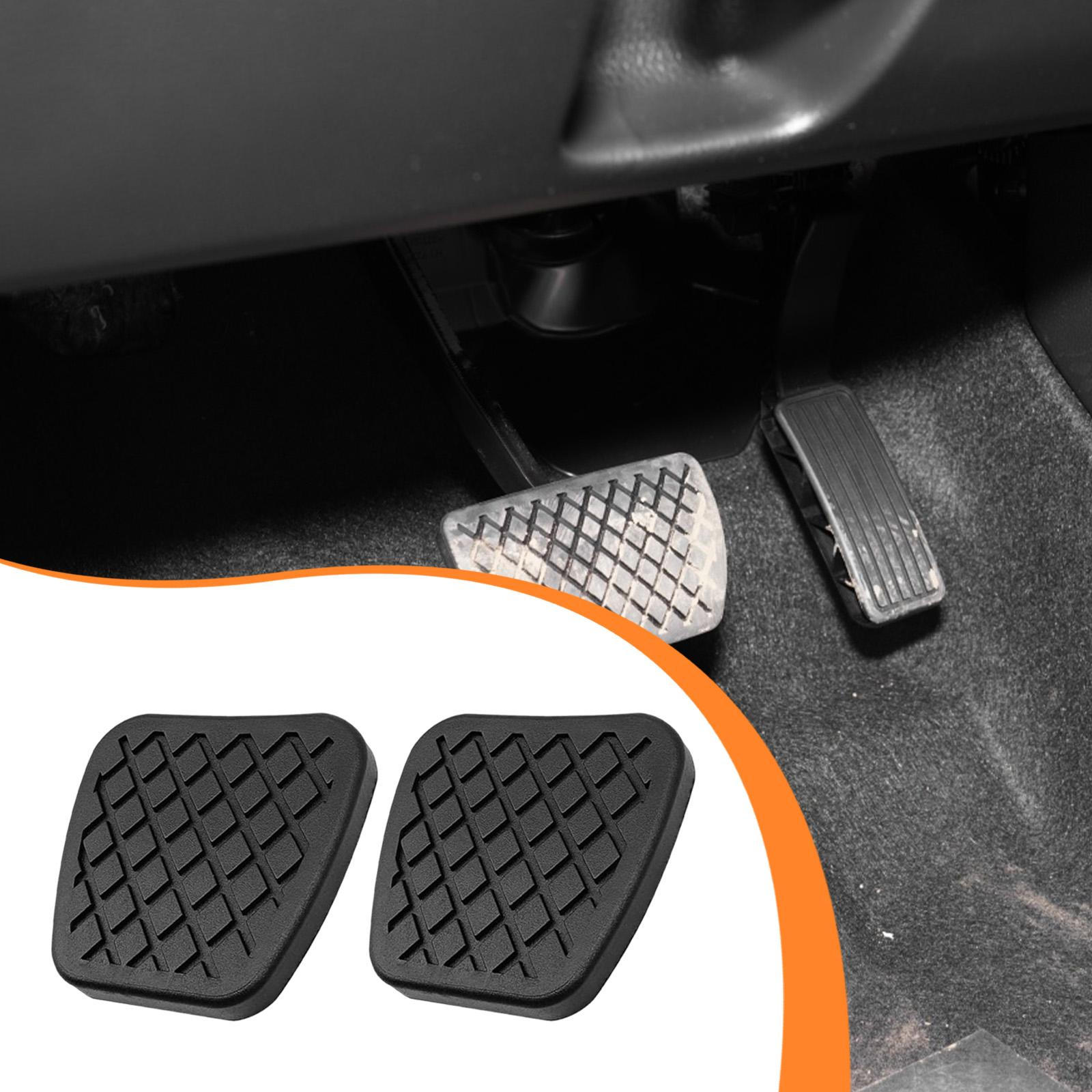 2x Brake Pedal Pads Replace Automotive Car Interior Accessory Nonslip Parts Rubber Clutch