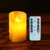 Waterproof Flameless Candles Battery Operated LED Candles with Remote Control Flickering Fake Pillar Candles for Wedding Halloween